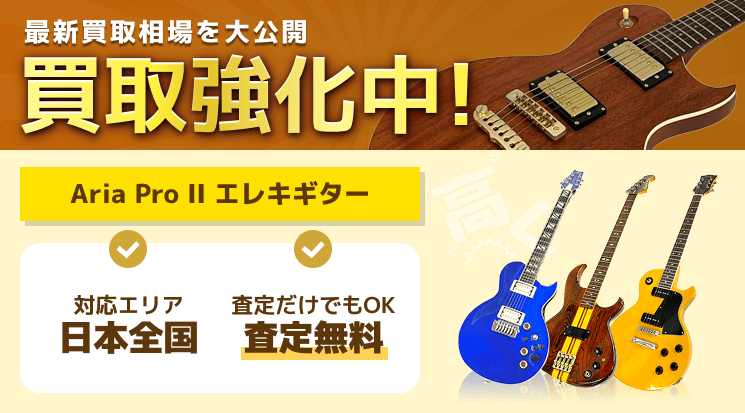 Aria Pro II（アリアプロ2）エレキギター 買取